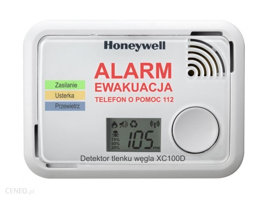 Honeywell - Detektor Tlenku Węgla (Xc100D)