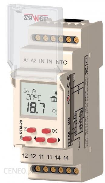 Zamel Regulator Temperatury 5-60C Bez Sondy 230V Ac Rtm-20 Ext10000115